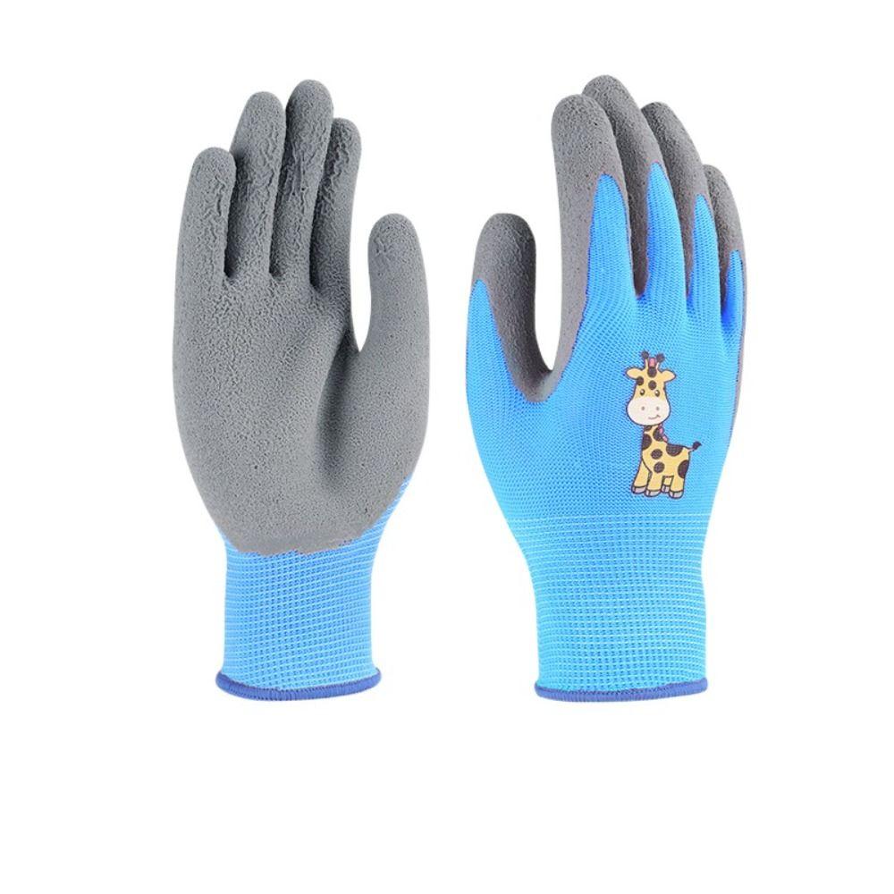 Polyester Garden Work Gloves Waterproof Yard Work Gloves Kid Gardening Gloves  Children