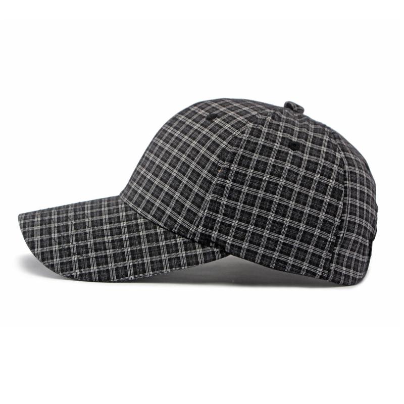 Casquette de Baseball à Carreaux Vintage Hommes Femmes Casquette de Protection Solaire d'Extérieur