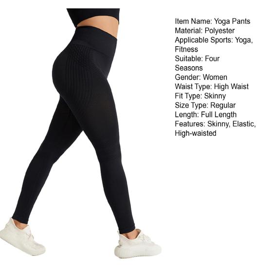 Kadın Yoga Taytları Karın Kontrolü Kalça Kaldırıcı Yüksek Belli Dikişsiz Egzersiz Sıkı Pantolonlar Esnek Vücut Şekillendirici Kompresyon Pantolon