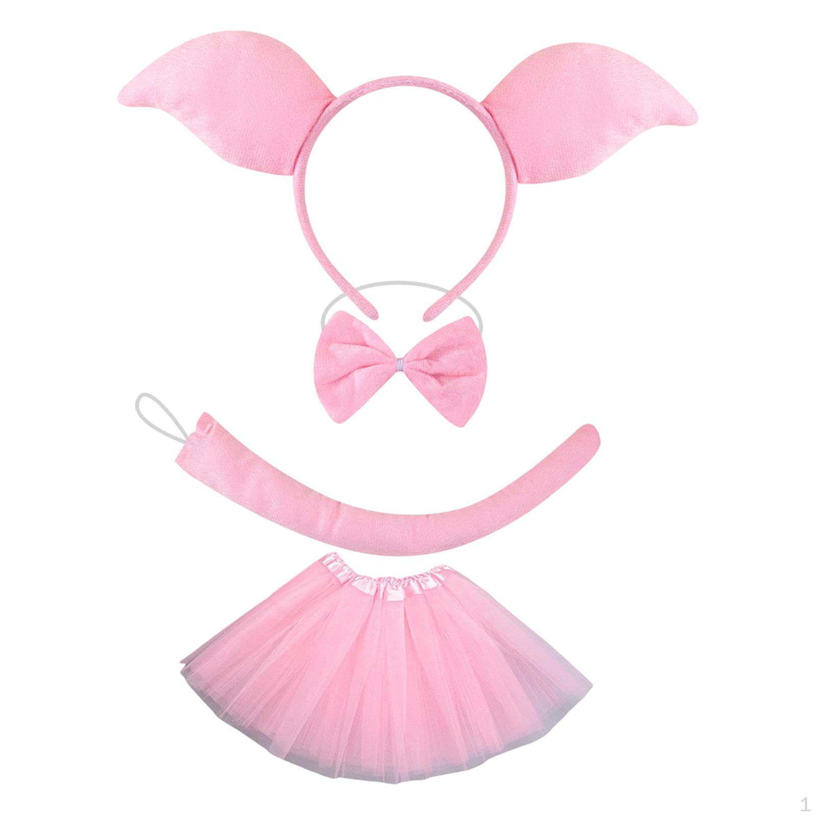 

Animal Costume Set Creative Dress up Bow Tie for Carnival Stage Shows Masquerade no Nose