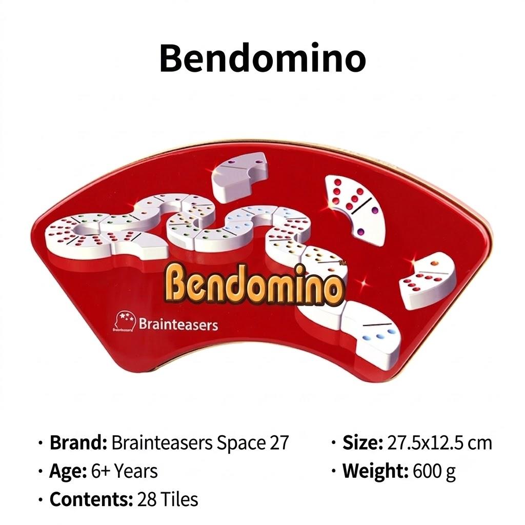 Brain Teasers Bendomino Boardgame / Dedicated Workbook