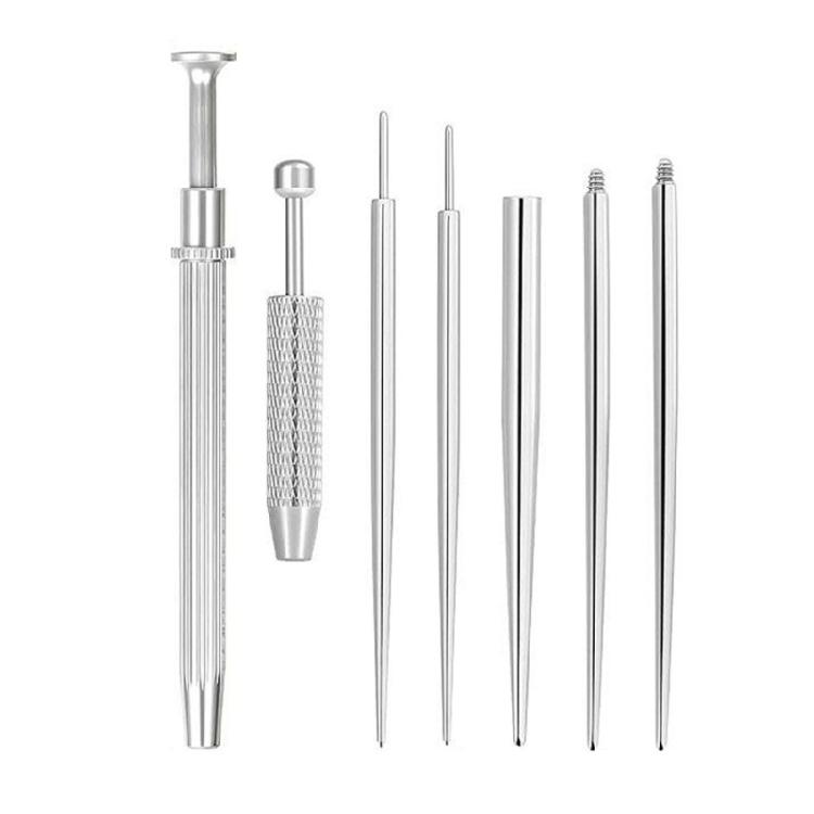 Edelstahl Piercing Kugelgreifer und Einführwerkzeug Set Piercing Zubehör Geeignet für Schmuckwechsel