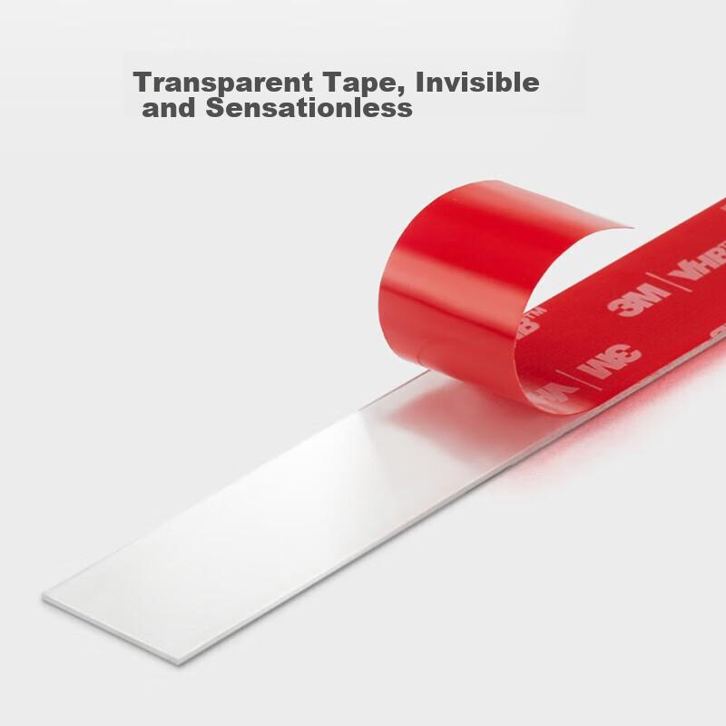 3M Double-Sided Tape VHB™ Strong Adhesive, Traceless, Heat-Resistant, for ETC Use, 4910 Transparent Model, Length 54mm * Width 4, 3M M 8 Pieces
