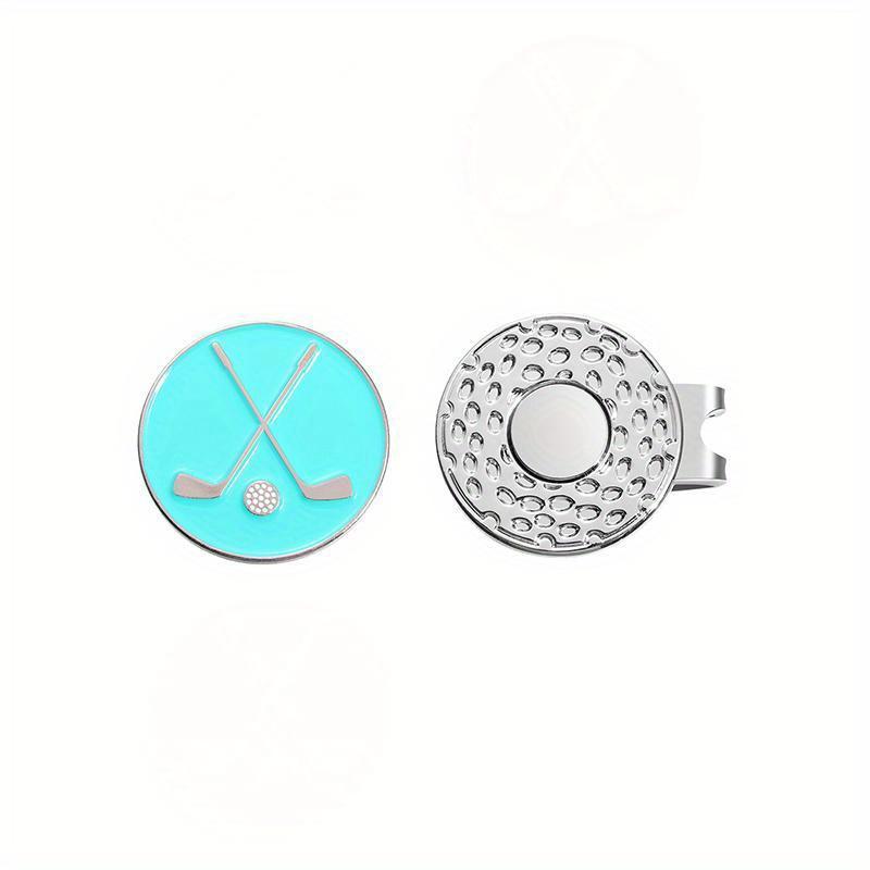 Golf Ball Markers with Hat Clips for Men Women Enamel Magnetic Baseball Cap Clips Golfer Removable Attaches Easily To Golf Cap