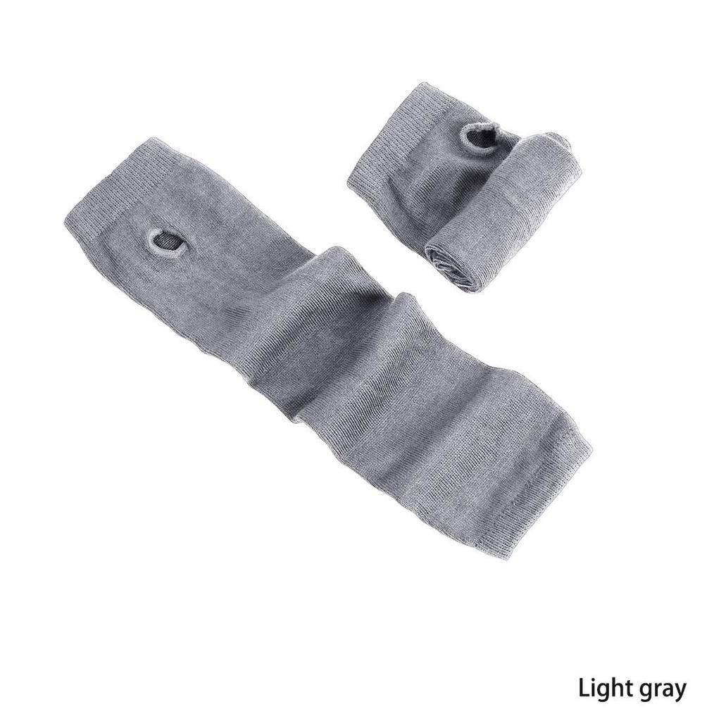 Women Winter Long Fingerless Gloves Knitted Arm Warmer Thumbhole  Gloves