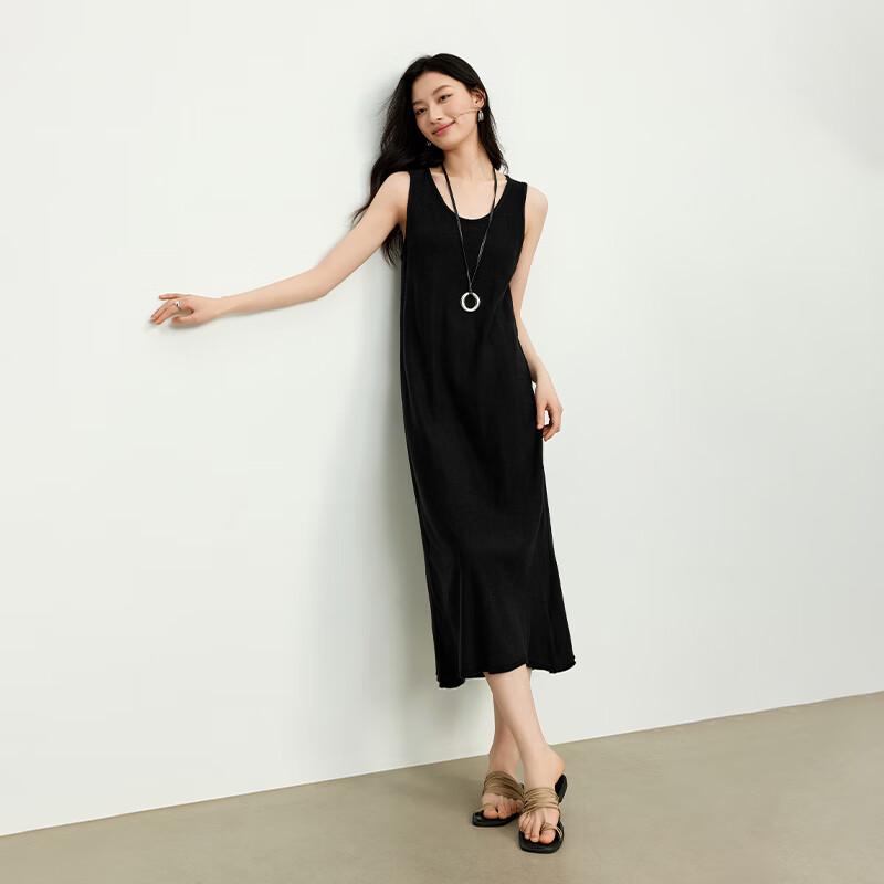 JOY SPEAKER Elegant Sleeveless Maxi Dress