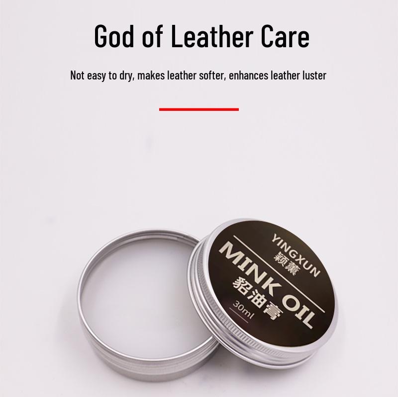 High-End Genuine Leather Mink Oil Care Cream for Jackets and Women's Bags - Moisturizing Maintenance