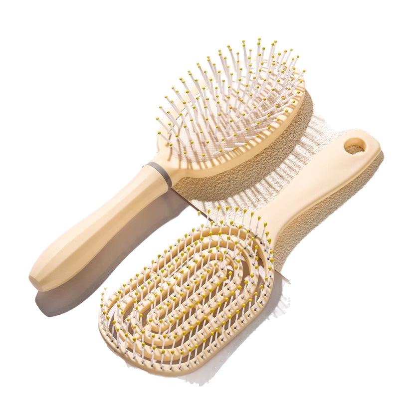 Fluffy Cushion Hair Comb Set - Airbag Straightener & Massage Curling Comb for Women