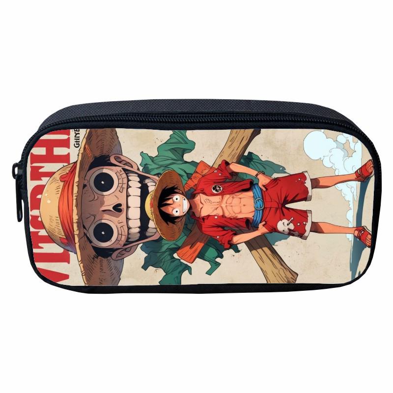 Children's Cartoon Pirate King Pencil Case - Stylish Storage for School Supplies