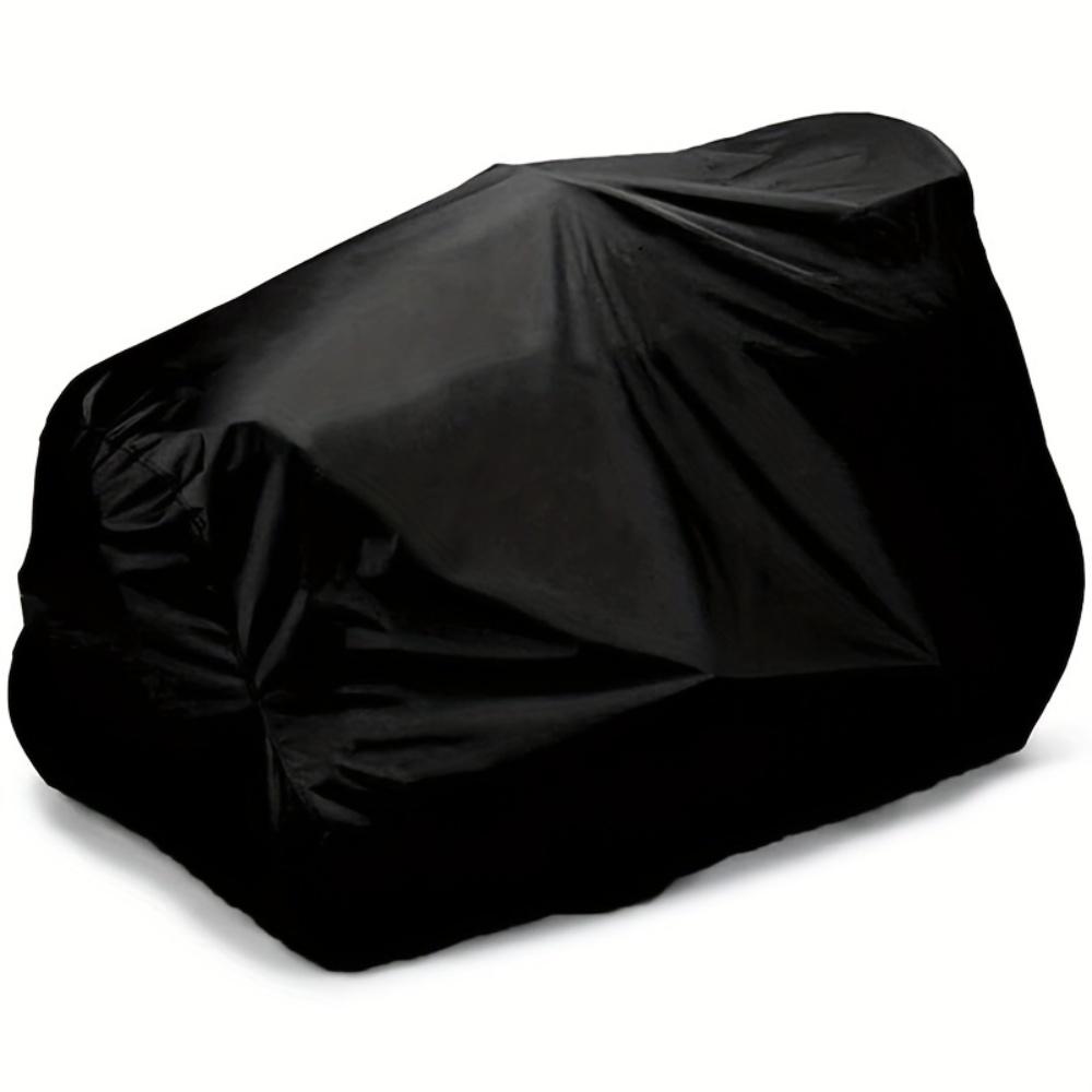 Must-Have Lawn Mower Cover, Heavy-Duty Black Oxford Fabric, Ideal for Outdoor Yard Tractor Storage & Lawn Mower Accessories