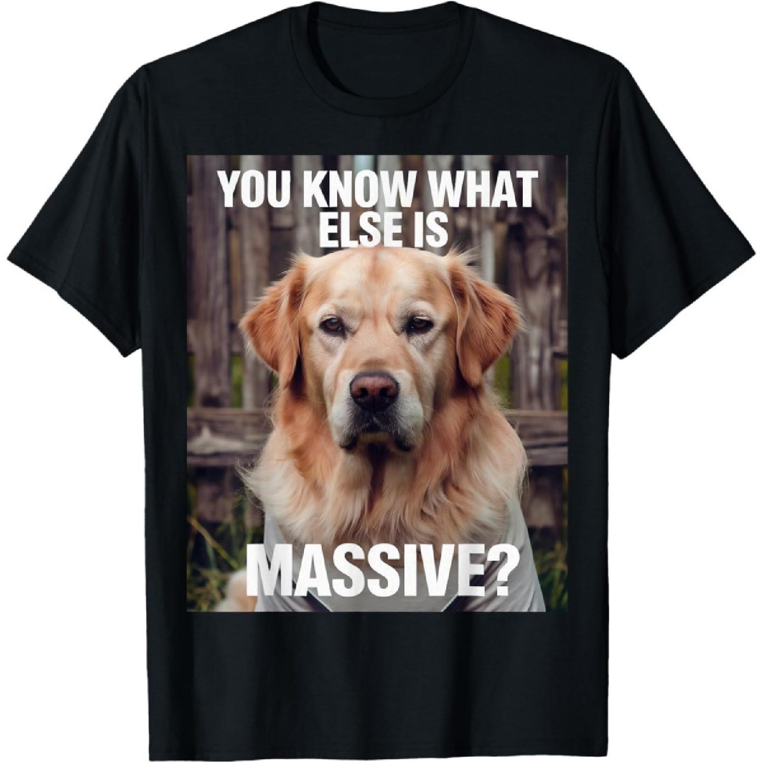 ObRenKi You Know What Else is Massive Low Taper Fade Meme Shirt Dogs T-Shirt S