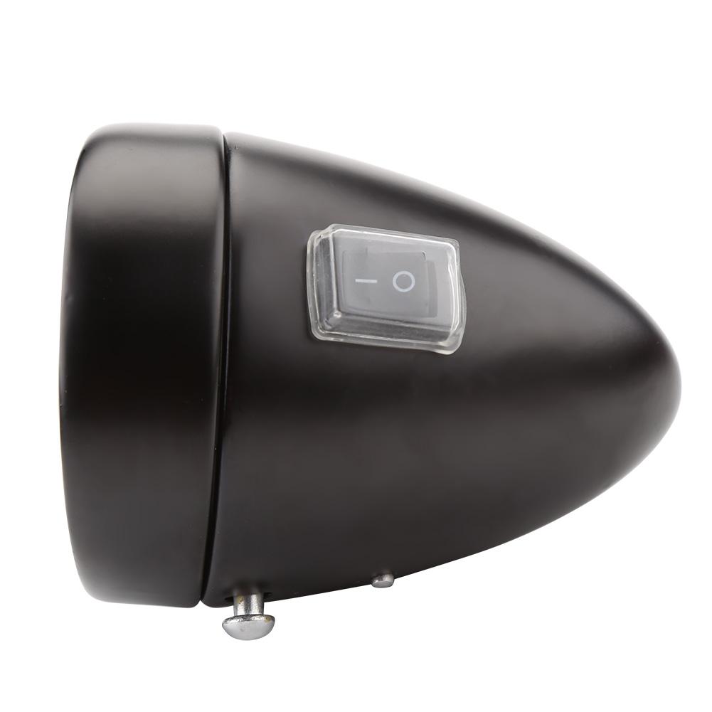 6 LED Vintage   Bike Front Light Headlight Flashlight Headlamp With Bracket Black