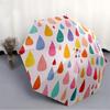 1pc Raindrops Automatic Folding Umbrella - Portable Collapsible, 8-Rib Durable Frame, Perfect for Outdoor Use,  Yy251218085