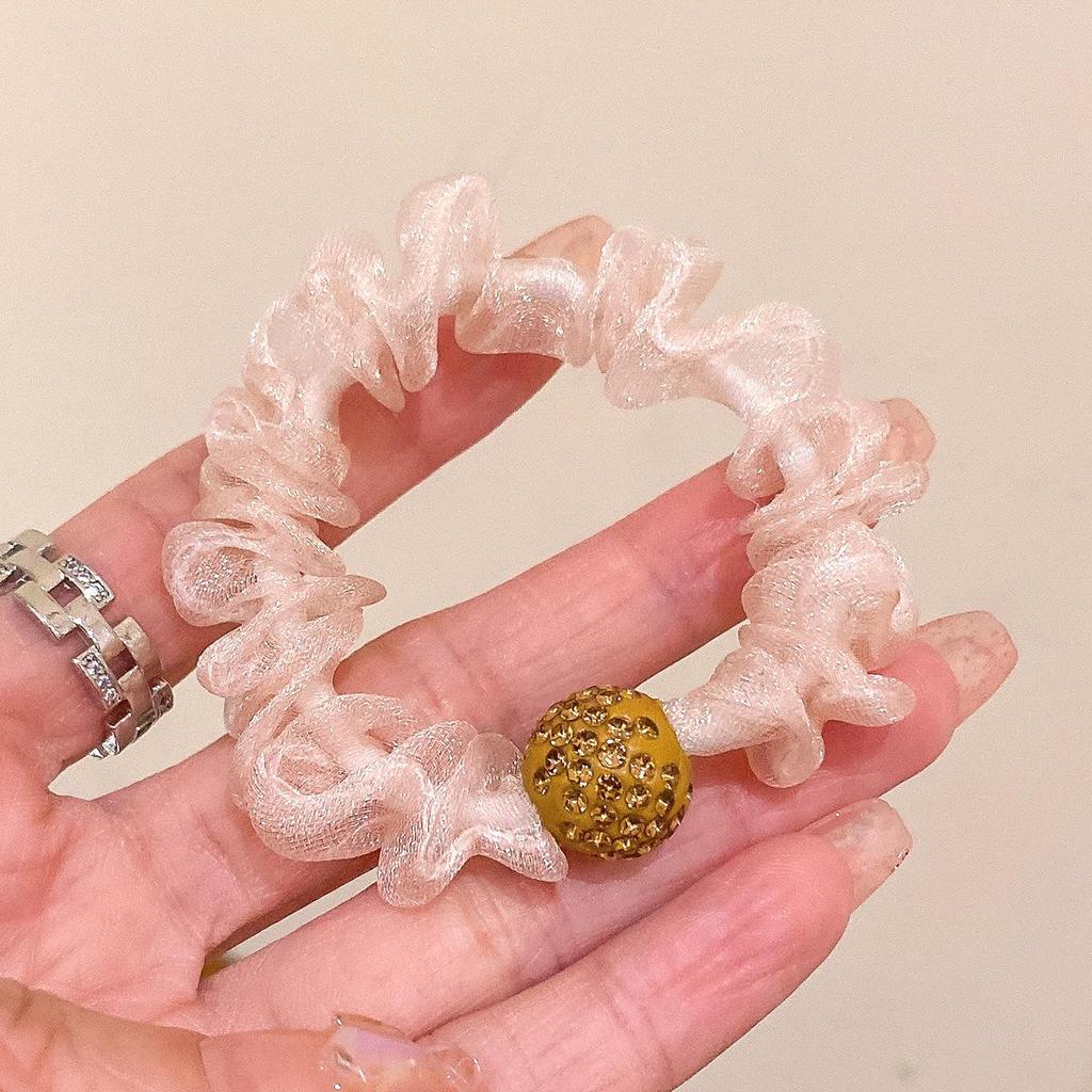 Leopardenmuster Strass-Haargummis: Luxuriöse Haargummis für Damen