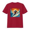 Telemark Skier T Shirt Retro Carving Vintage Adventure Skiing Ride Tele Long or S Vintage Washed Streetwear Comfortable