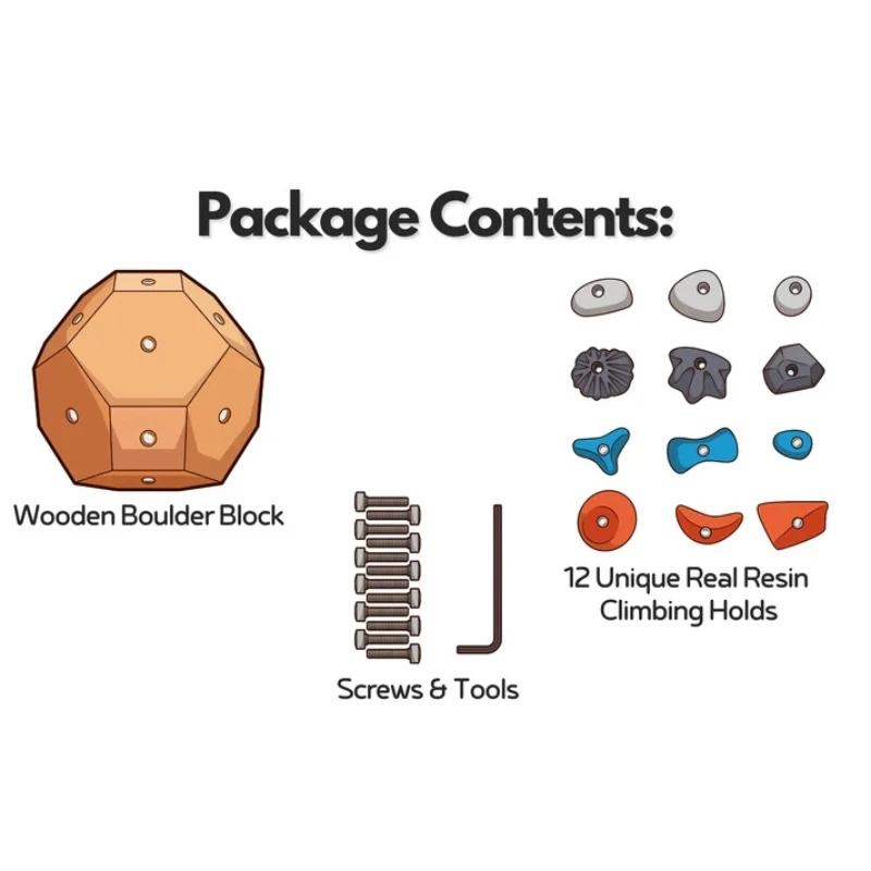 1 Stück Kletterbegeisterte Geschenke Fingerkletterball Fingerkraftübung Kletterball 18 Echte Felsgriffe