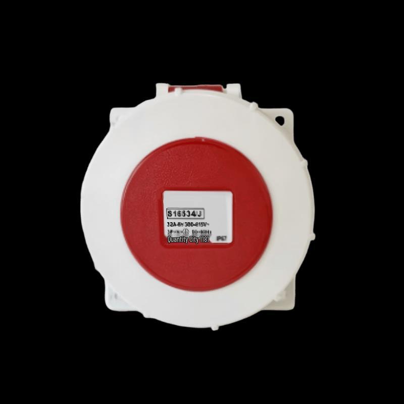 Zhengyuan 32A6H Concealed Industrial Socket