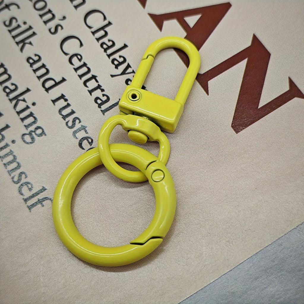 Handmade DIY Jewelry Making Keychain Hanging Ring Colorful Spring Buckle Candy Color Doll Bag Buckle Universal Buckle