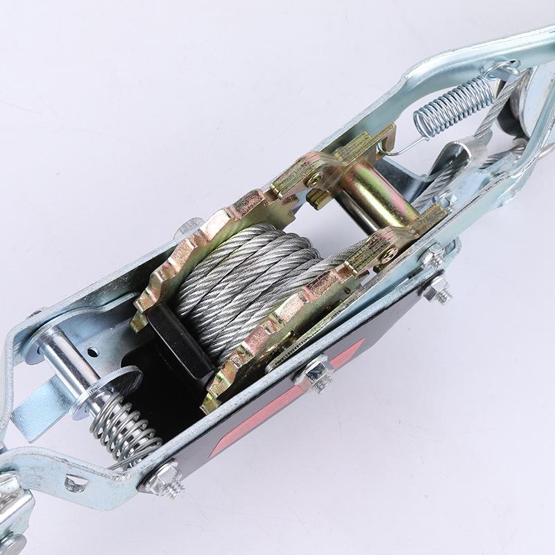 

Manual Double Hook Lever Puller: Forged Wire Rope Tightener & Cable Grip Tool Standard 1T (10 pieces)