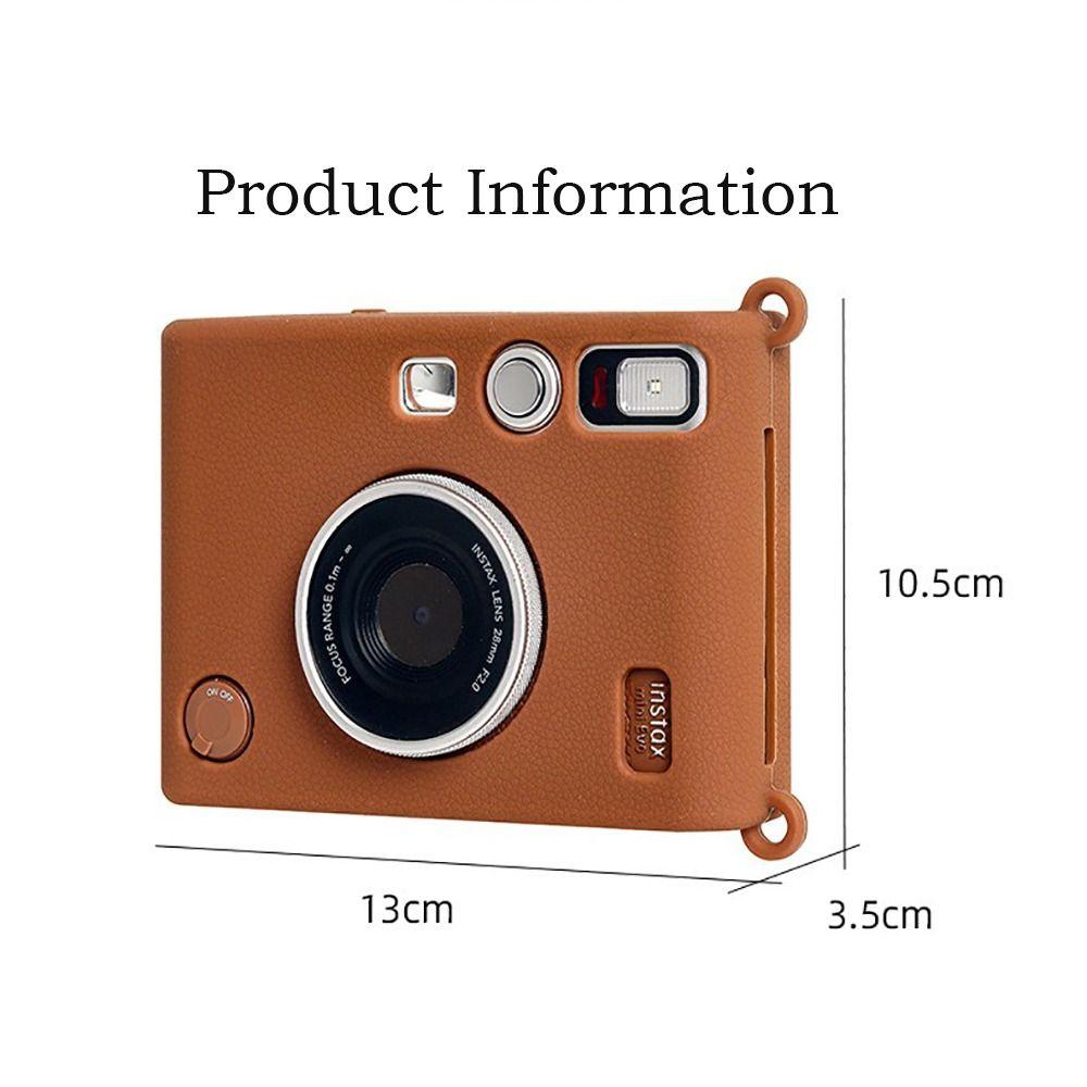 Solid Color Silicone Protective Cover for Fujifilm Instax Mini EVO Instant Camera Case Accessories Soft Shell Leather Protector