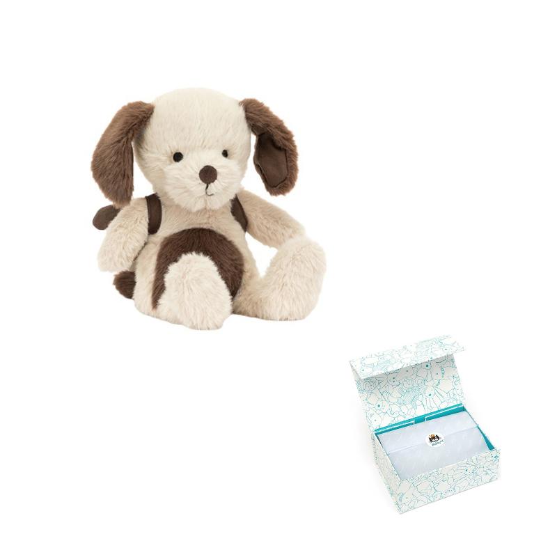 JELLYCAT Dog Series Puppy Backpack Doll Plush Doll 23cm Height
