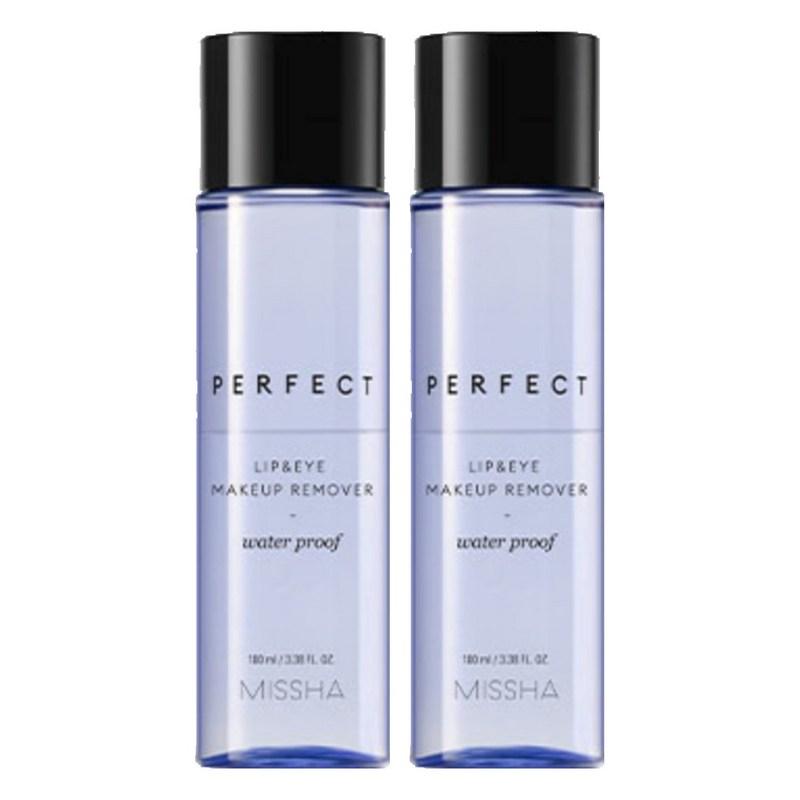 Missha Perfect Makeup Waterproof Lip & Eye Remover, 100ml, 2 pcs
