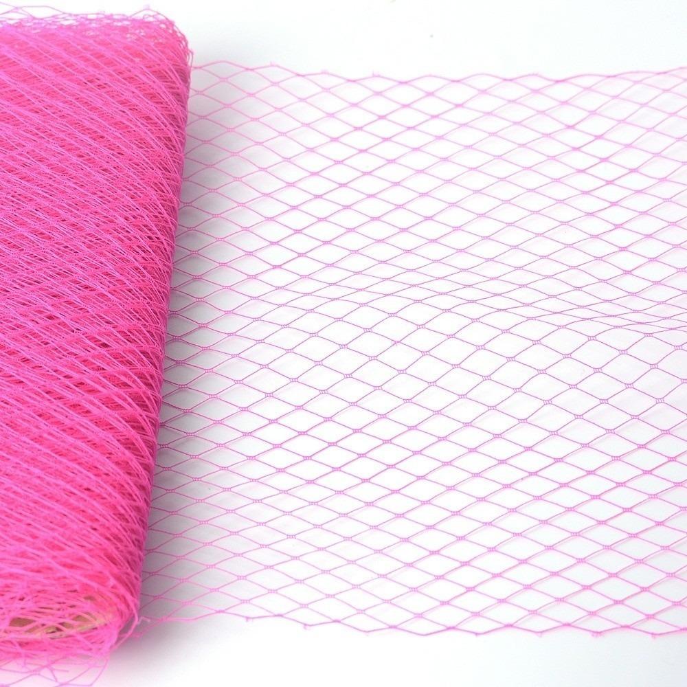 Big Hole DIY Fascinator Hat Mesh Big Hole Net Veil Hair Accessories Ribbon Veil Tulle Dress Fabric