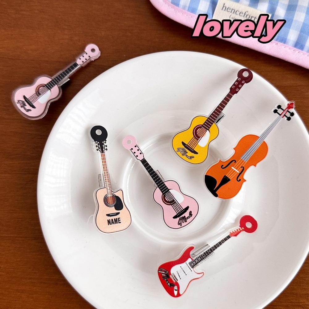 Korean Style Guitar Hair Clip Ins Musical Instrument Hair Clip Kawali Violin Hairclip  Daily