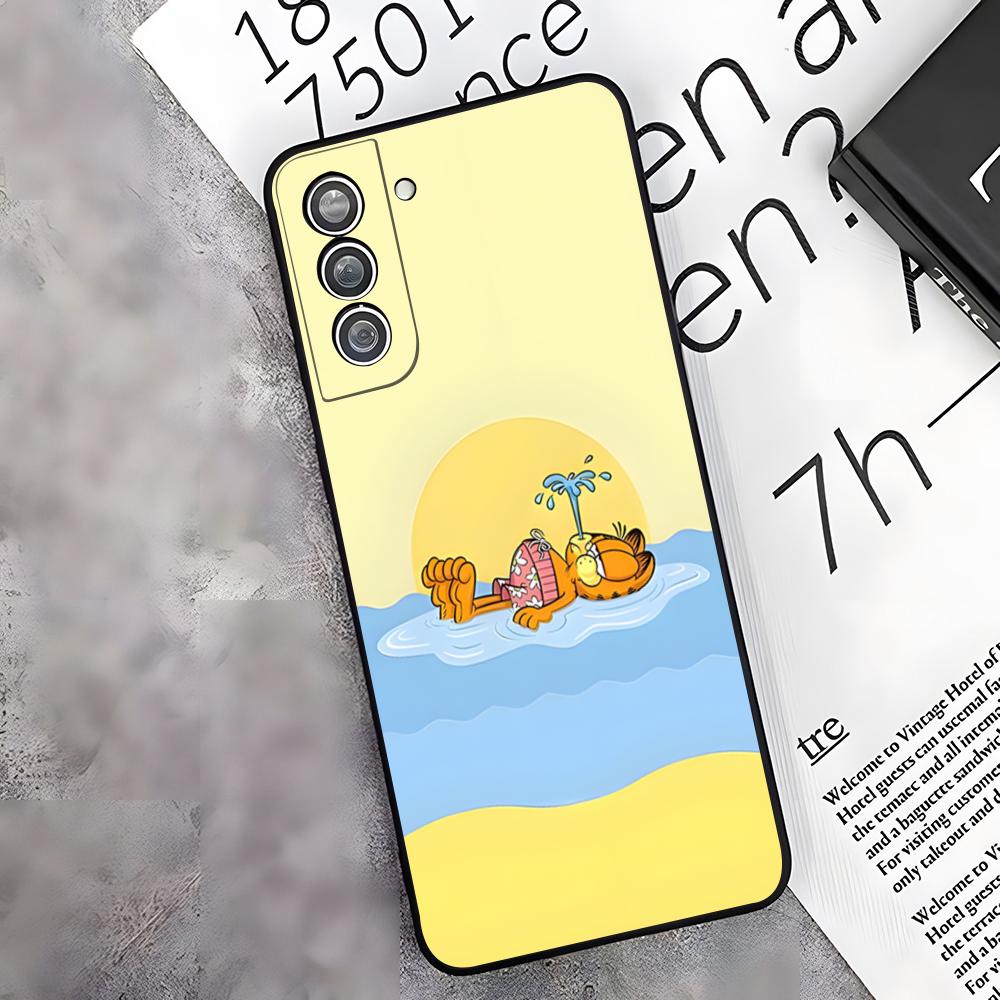 

Cute Cat G-GarfieldeS Phone Case For Samsung S26 S25 Edge S24 S23 S22 S21 S20 Ultra Plus Fe Galaxy A54 A53 A34 A25 A16 Cover Samsung S24 Ultra
