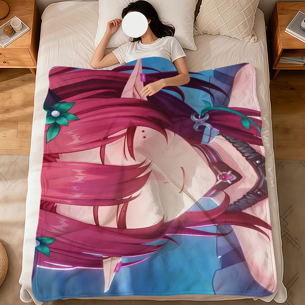 game wuthering waves Ciaccona Blanket soft warm plush blanket for dorm sofa living room pet hogar bedroom gift nap home Flannel