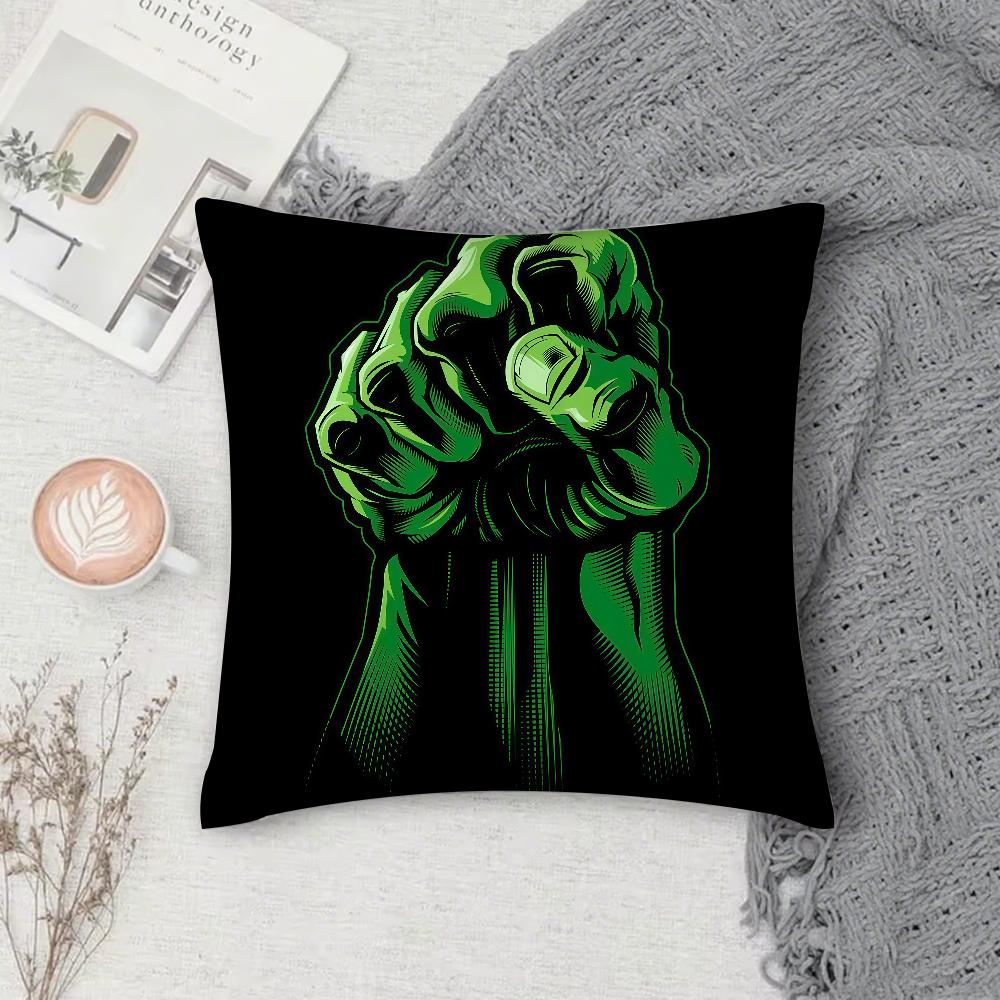 HHulk Pillow Case Square DoubleSided Printing Sofa Cushion Cover Pillowcase Bedroom Bedside
