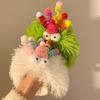 Girls Colorful Spring Hair Bands Cartoon Clown for Photo Studios Photo Props