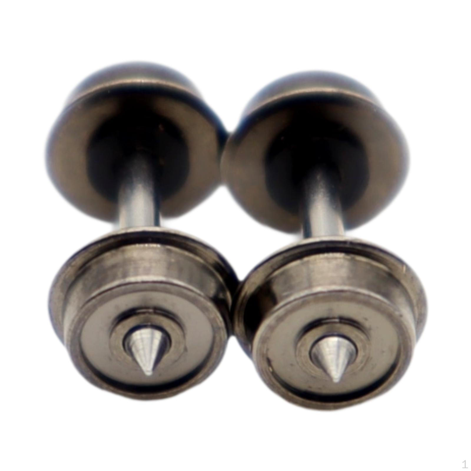 

2Pcs Metal DC Wheels Wheels,Replacement,Modified,Professional,Toy Train Accessory N Scale