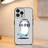 P-Playful G-Ghost    Phone Case For iPhone 17,16,15,14,13,12,11 Plus,Pro Max,XS,Soft Silicone Black Cover