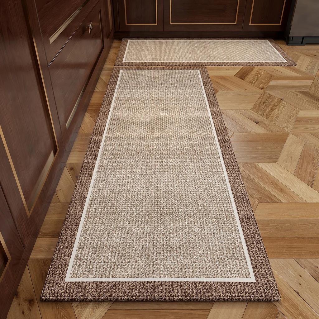 Koberček do kuchyne Behúň Protišmyková podložka na podlahu Dlhé koberce Elegantný minimalistický štýl Dekoračné koberce do domácnosti
