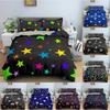 Star Pattern Duvet Cover Colorful Stars Printed Bed Set Pillowcase Bedding Set Bed Linen Sheet Quilt Cover Full Queen King Size