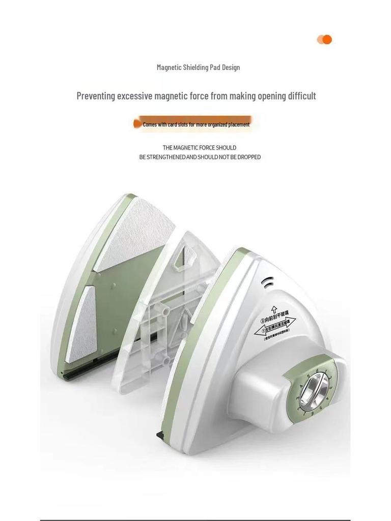 Strong Magnetic Triple-Layer Glass Cleaning Squeegee for High-Rise Windows