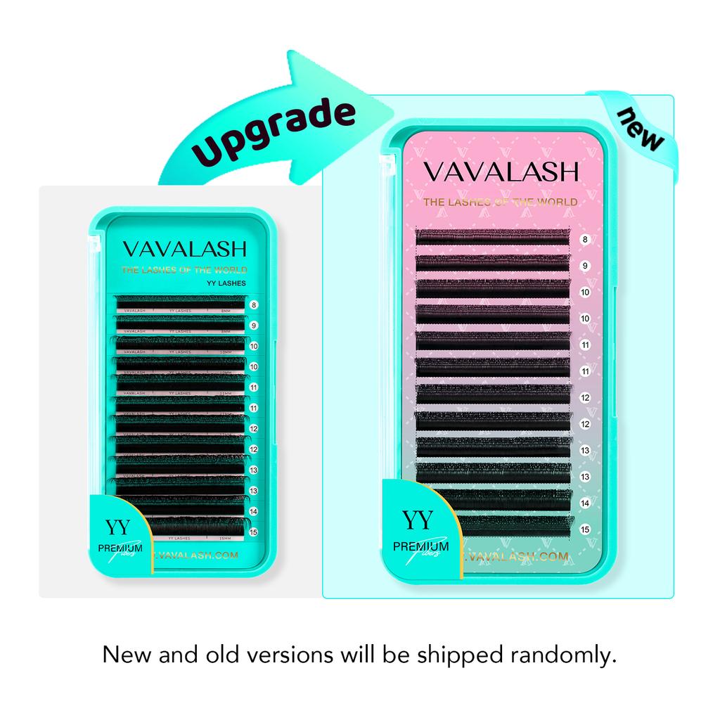 VAVALASH Extension Ciglia Forma YY Ciglia Riccio C D Volume Pre-fatto Morbide Naturali Ventagli Volume Due Punte Ciglia Finte a Forma di Y