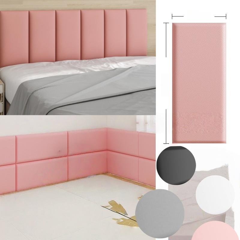 1pc 3D Wall Stickers Thicken Tatami Anti-collision Soft Back Wall Mat Anti-bump Living Room Background Wall Pad Decor