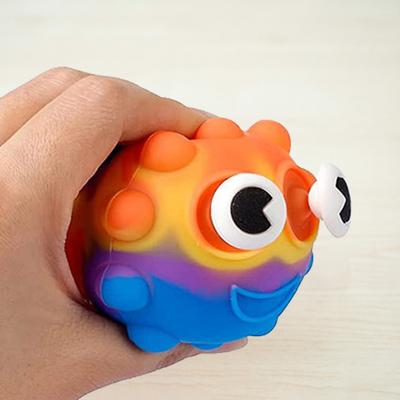 Heraussprudelnde Augen Ausdrucksball Spielzeug Stressabbau Druckblasenball Quetschspielzeug Dekompression Stressball Fidget Spielzeug