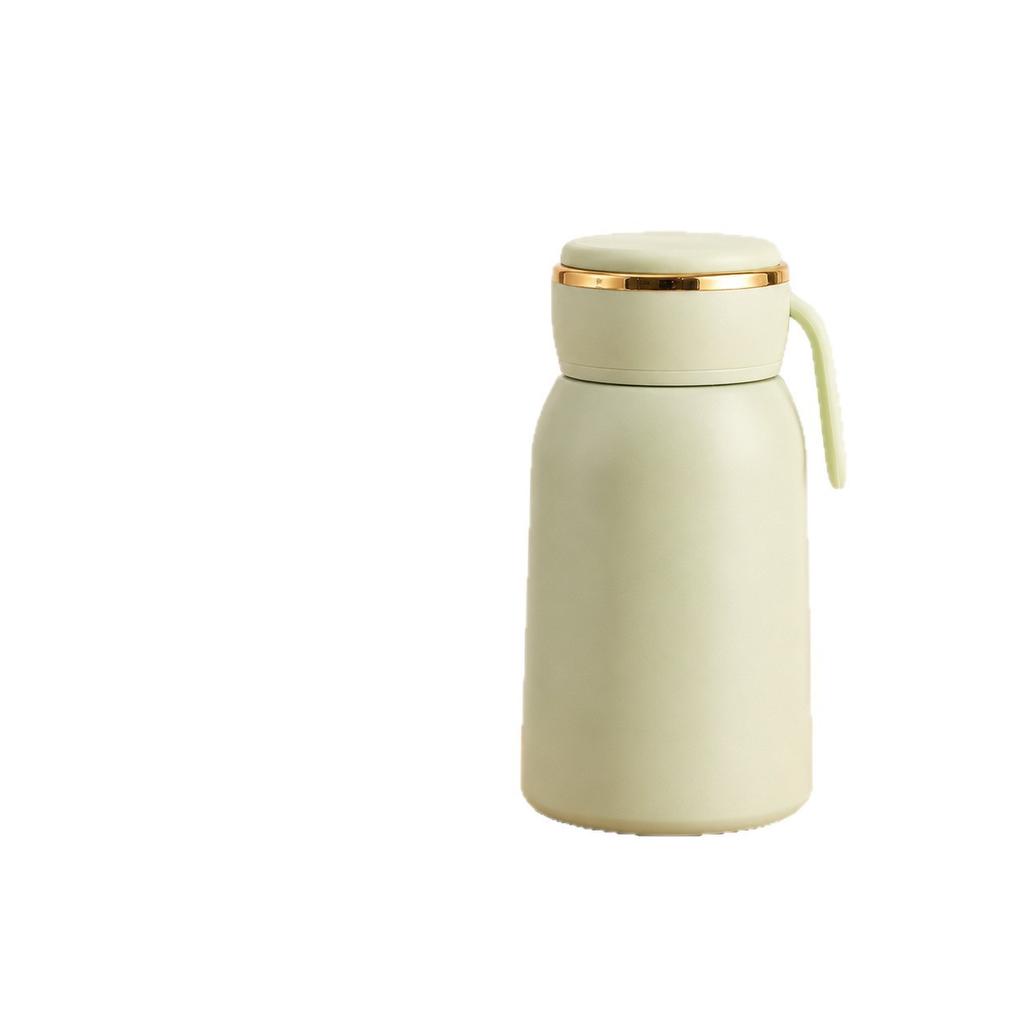 Gift Pocket Thermos Cup Portable Home Ladies Office Water Cup with Handle Fashion Double Layer Stainless Steel Cup