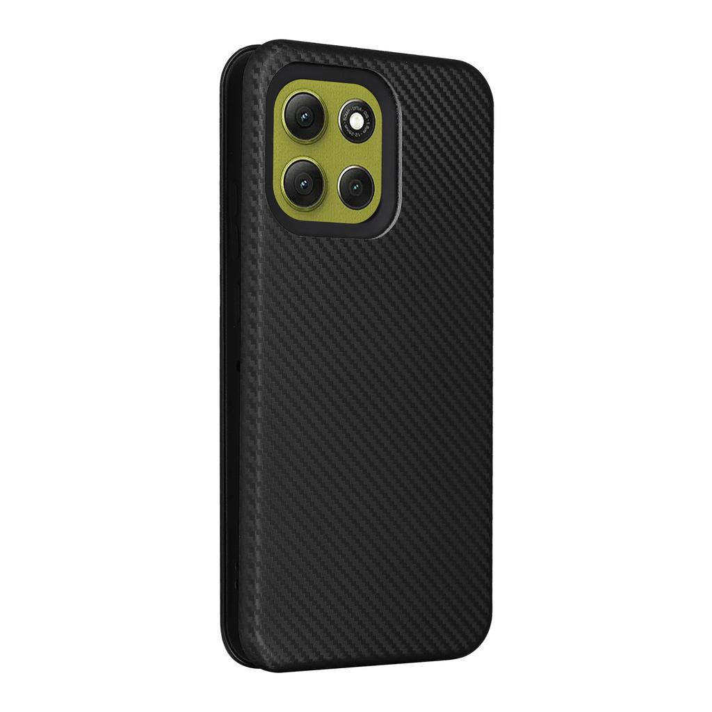 For Motorola Moto G86 5G Case Carbon Fiber Texture Drop-Proof PU Leather Phone Cover