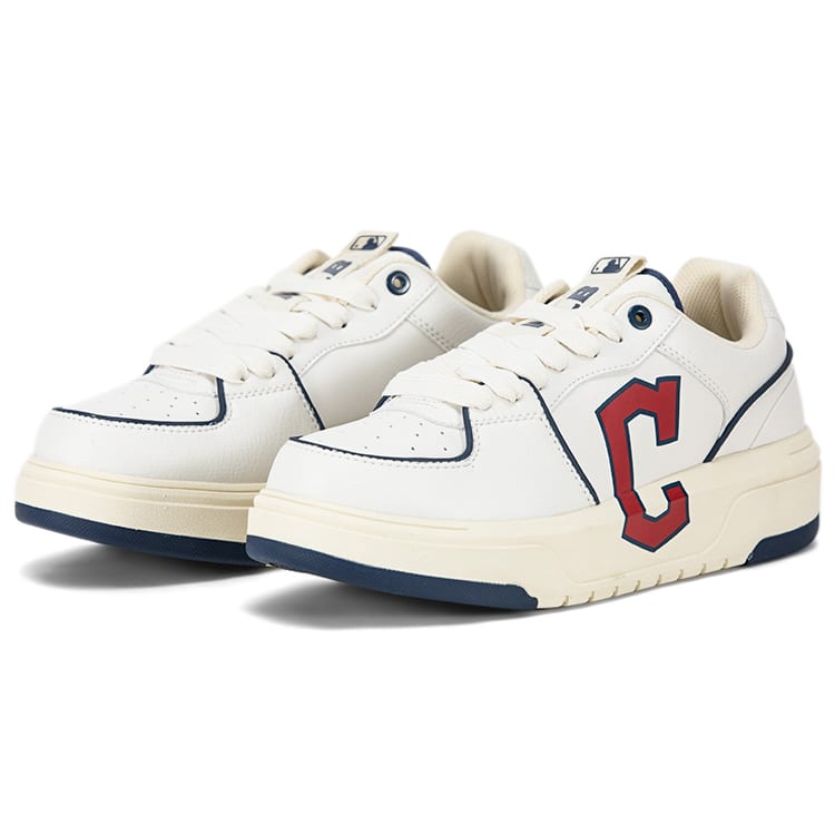 MLB Chunky Liner Basic Cleveland Indians Slip Resistant Low top Skateboard Shoes Unisex Red 3ASXCLB3N-45RDS