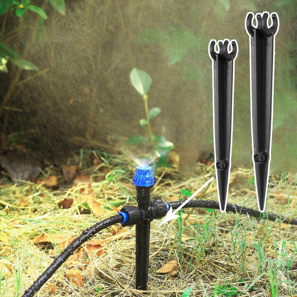 10pcs 4/7mm 8/11mm Hose Stand Pile Irrigation Drip Support Pile Pipe Fixing Pile Pipe Stand Pile Gardening Tools