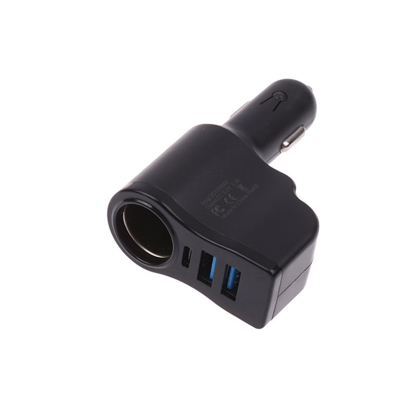 Dual Usb Car Charger Digital Display Car One To Three Cigarette Light 66W Car Multifunctional Charger