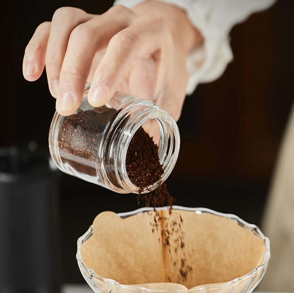 CLITON Hand-Crank Coffee Grinder, Portable Manual Coffee Grinder, Automatic Grinding Machine for Coffee Beans