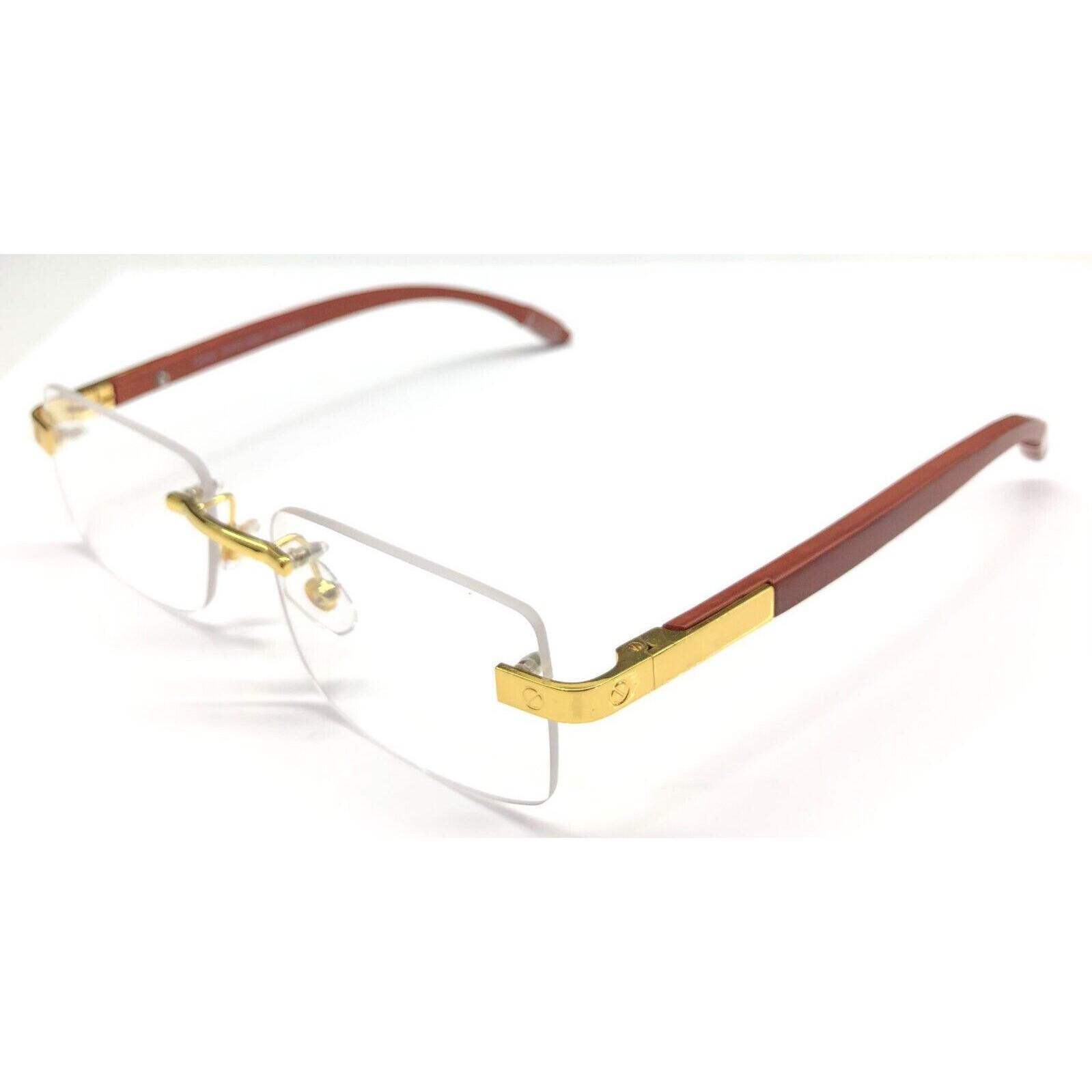 

Розкішні чоловічі Окуляри ЗОЛОТО дерево /метал Рамка Безкаркасні Окуляри 54-18-140 Кошик-4 INTR JL166604480434