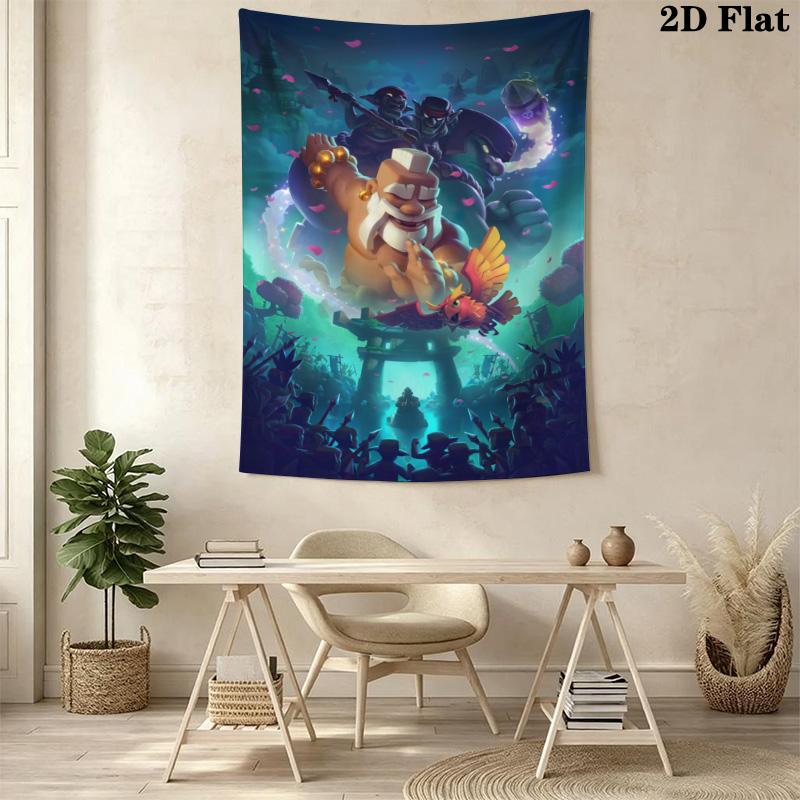 Clash Royale Pattern Home Decor Tapestry, Wall Hanging, Decorative RV Wall Cloth.DGT0925096