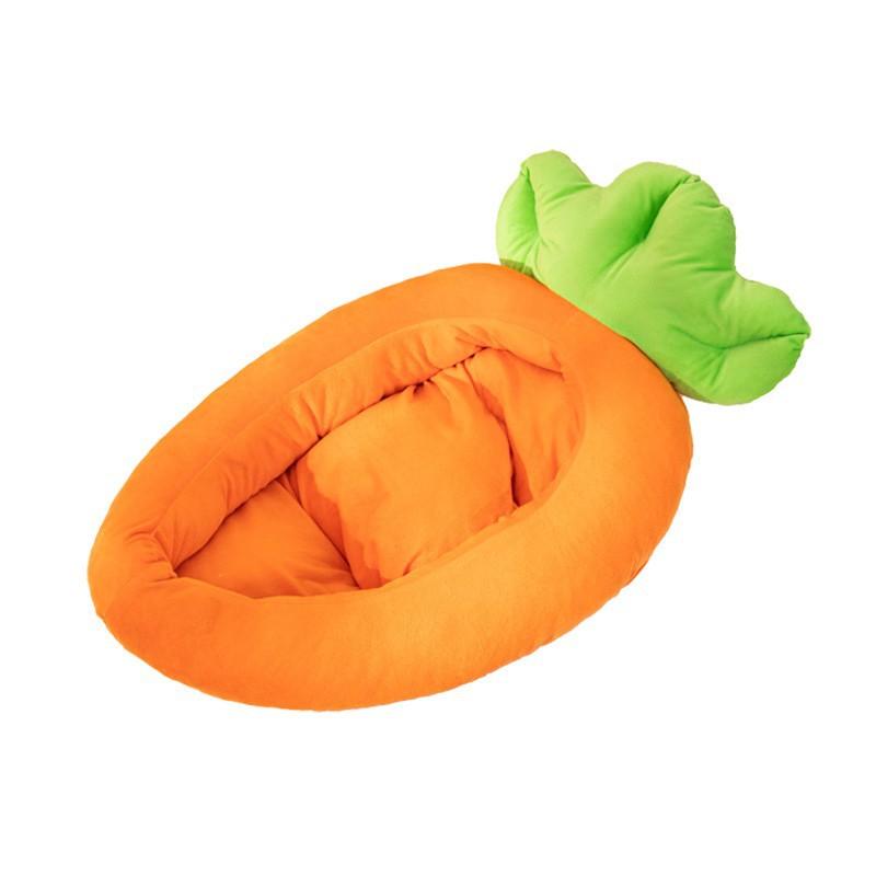 Thickened Banana Carrot Dog Nest Winter Warm Sleeping Kitten's Nest Detachable Cleaning Cat Bed Breathable Comfortable Cat Beds