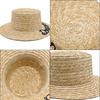 Traditional Straw Hat With Wide Brim And Bow For Summer Outdoor Sun Protection
